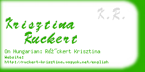 krisztina ruckert business card